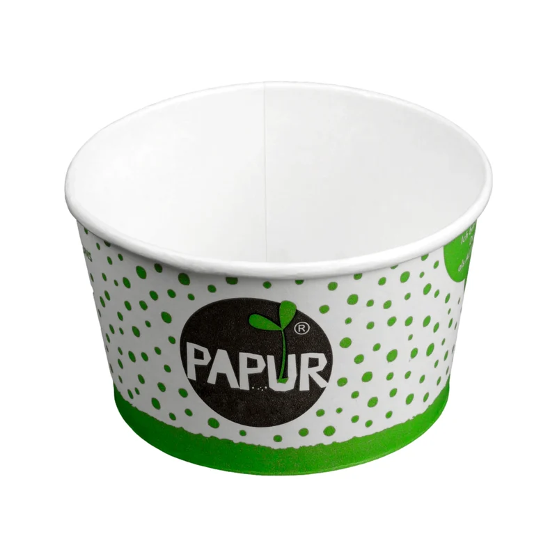Eisbecher "Papur", Frischfaser, FSC, weiß