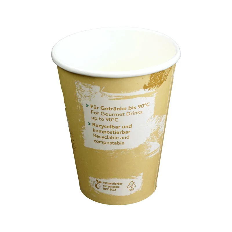 Kaffeebecher To Go "Just Paper", Karton, Neutraldruck