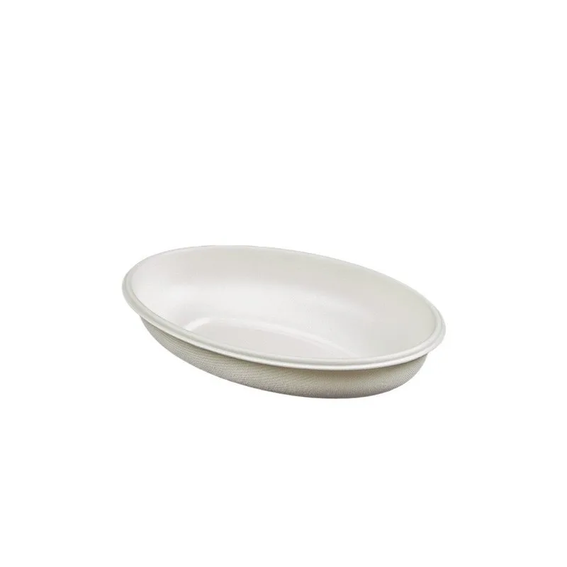 Bagasse-Schalen, oval, 450ml
