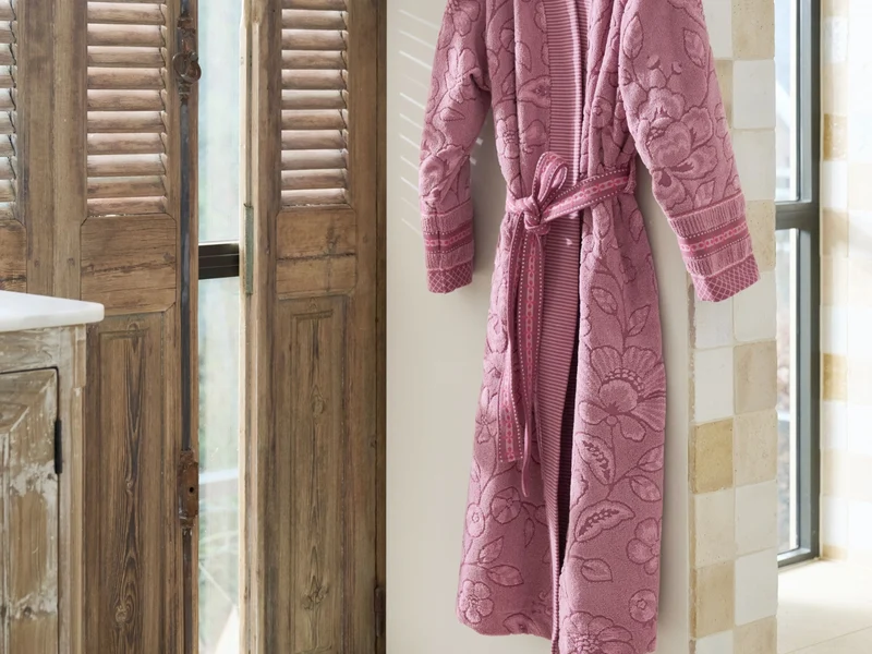 PIP STUDIO Jasmin Jacquard Bademantel light pink XXL (1 Stück)