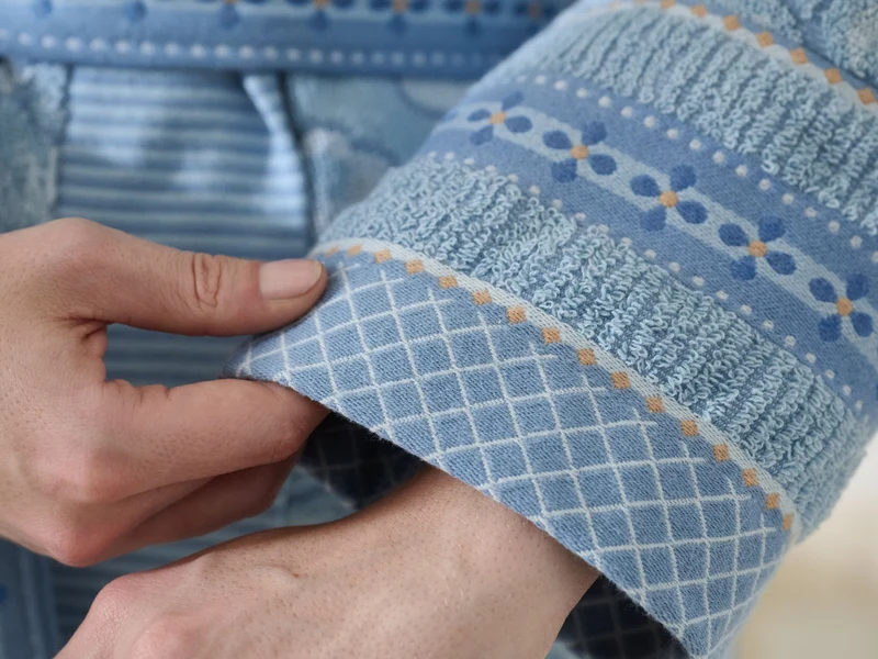 PIP STUDIO Jasmin Jacquard Bademantel light blue XL (1 Stück)