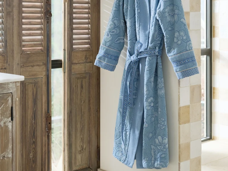 PIP STUDIO Jasmin Jacquard Bademantel light blue XL (1 Stück)