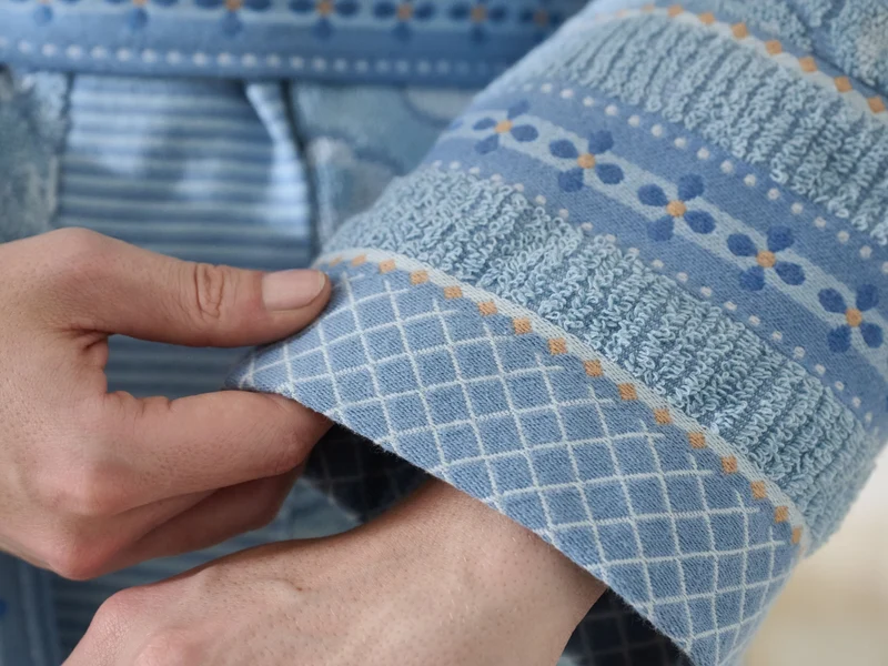 PIP STUDIO Jasmin Jacquard Bademantel light blue S (1 Stück)