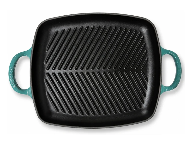 Le Creuset Grillplatte Signature rechteckig bleu riviera 30cm
