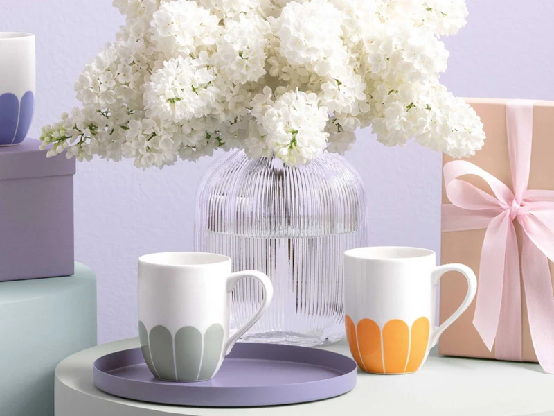 Villeroy & Boch Fleur soleil Henkelbecher 0,29l Set6
