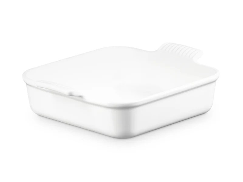 Le Creuset Auflaufform Tradition quadratisch weiß 23cm