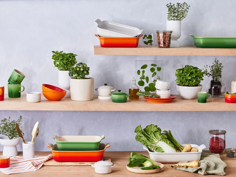 Le Creuset Auflaufform Tradition quadratisch weiß 23cm