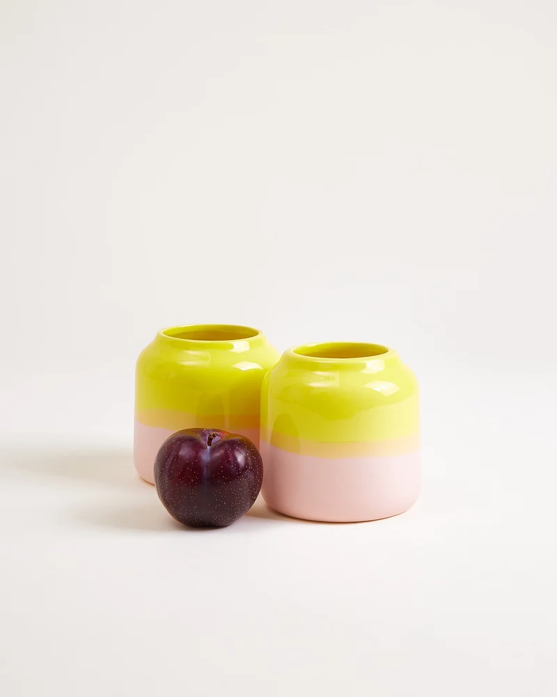 Bebé Vase S gelb rosé