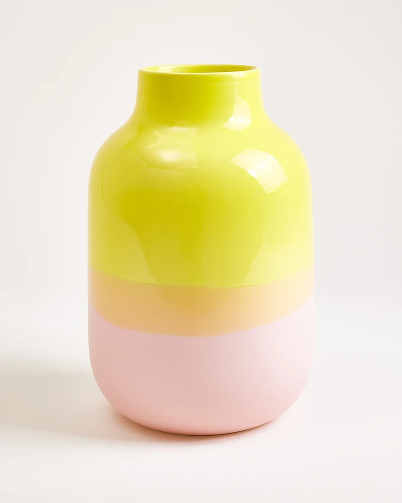 Nuno Vase L gelb rosé