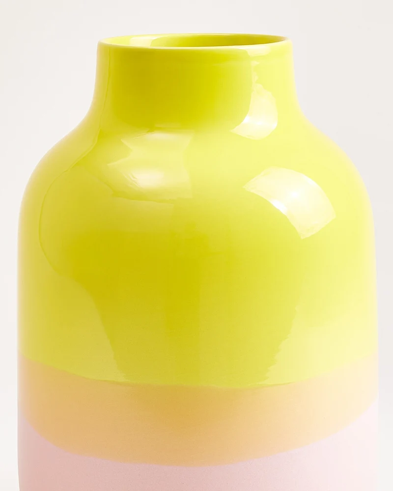 Nuno Vase L gelb rosé