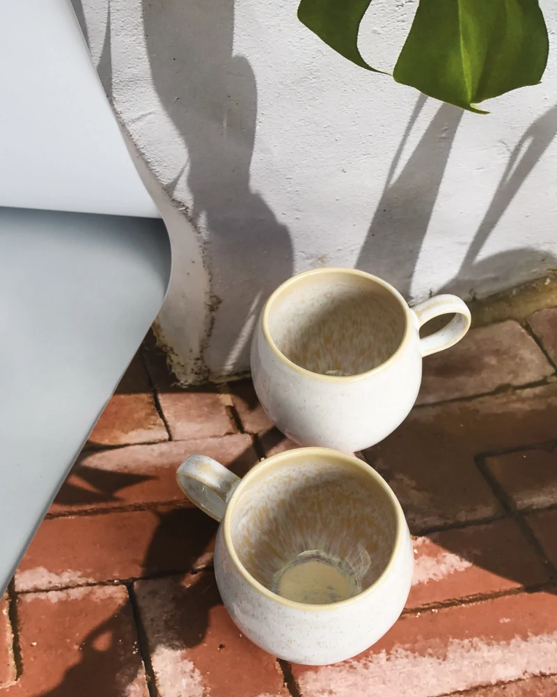 Areia Tasse groß sand