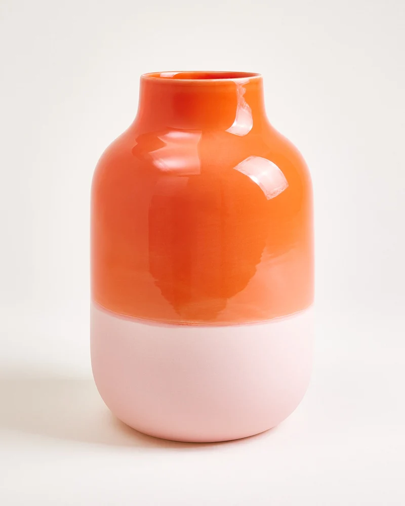 Nuno Vase L coral rosé