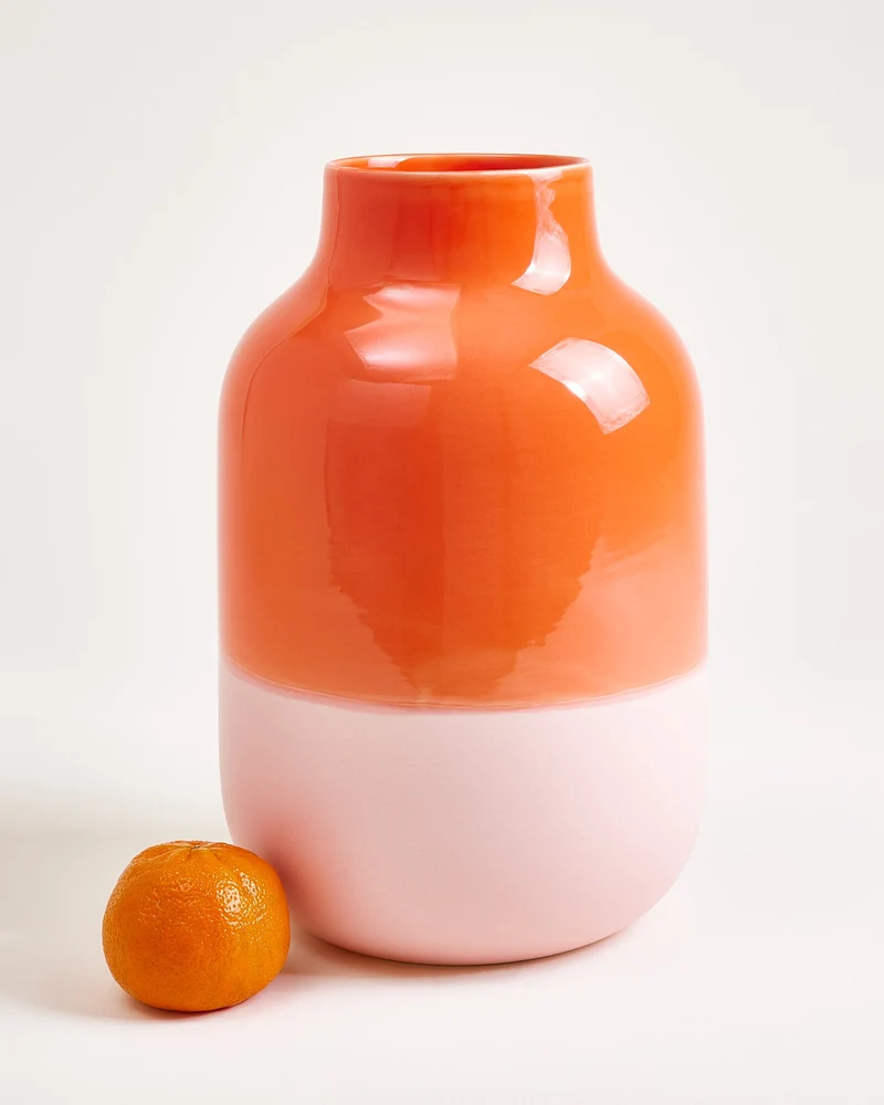 Nuno Vase L coral rosé
