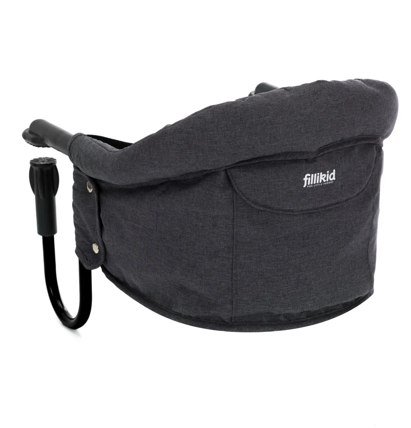 fillikid Baby Tischsitz Flexy Grau Melange, zum Anklemmen an der Tischplatte