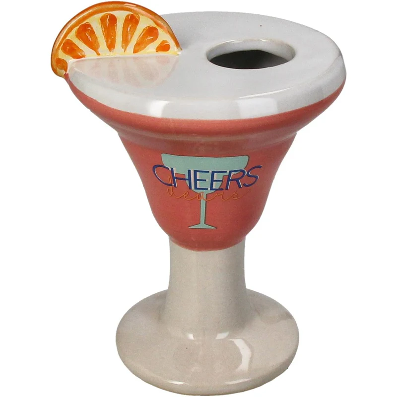 Vase Cocktail Feinste Keramik Rosa 11,5x11x16cm