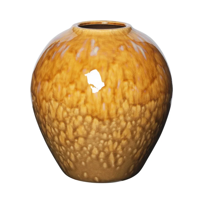 Broste Copenhagen Ingrid Vase M Keramik Apple Cinnamon 25,5 cm