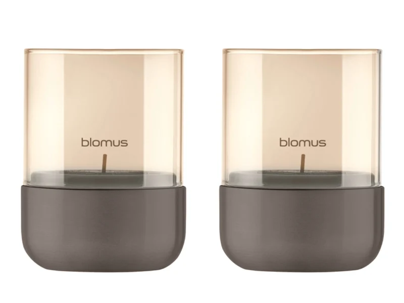 Blomus CALMA Windlicht burned metal XS 2er Set