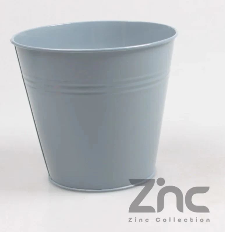 Zinktopf 0,5 l XXS D11 H10 B7,5 cm grau