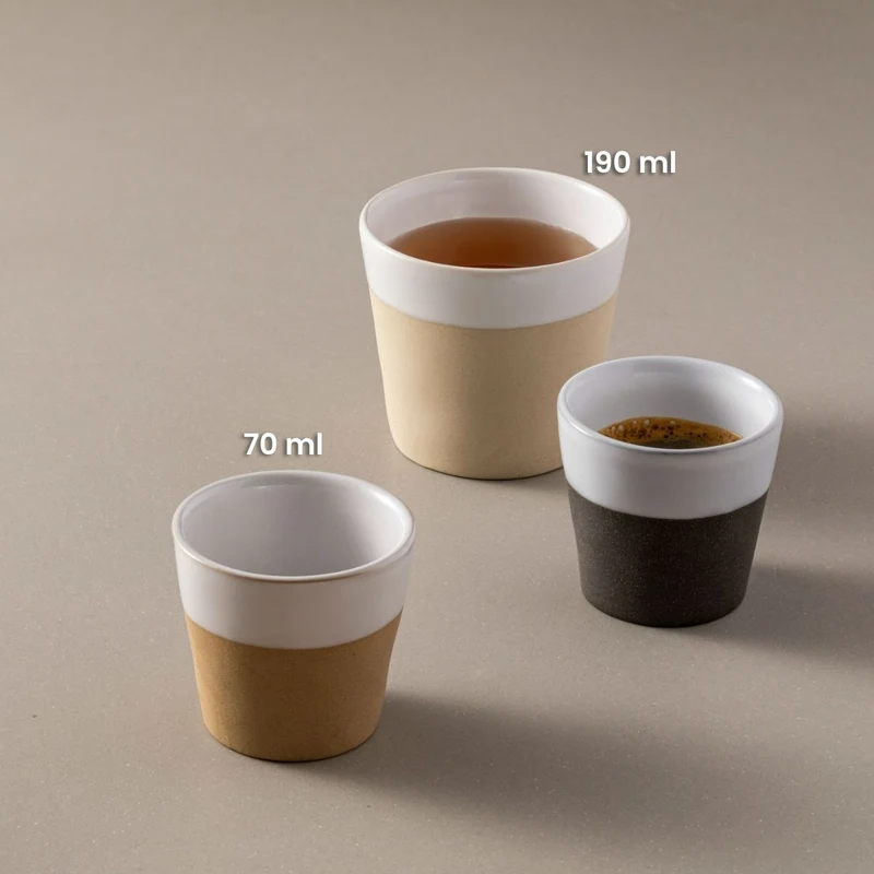 Costa Nova Kaffeetassen Grespresso Nature 190 ml - 3 Stück