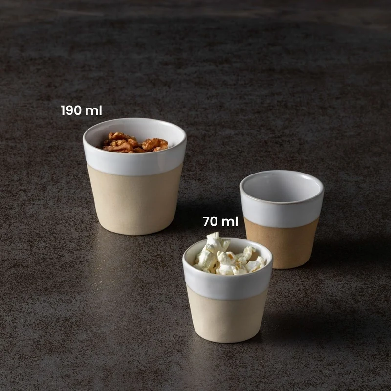 Costa Nova Espressotassen Grespresso Nature 80 ml - 8 Stück - Geschenkbox