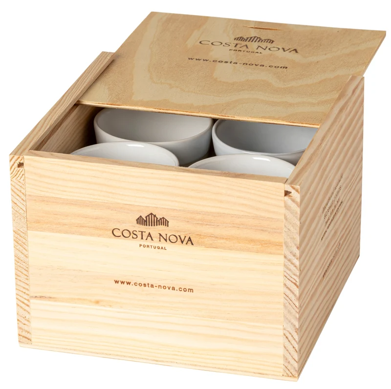 Costa Nova Espressotassen Grespresso Nature 80 ml - 8 Stück - Geschenkbox