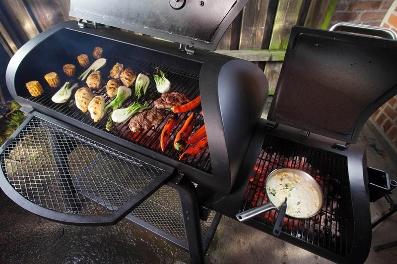 Landmann BBQ / Smoker Vinson 400 - Holzkohlegrill - Grillfläche 88 x 44 cm