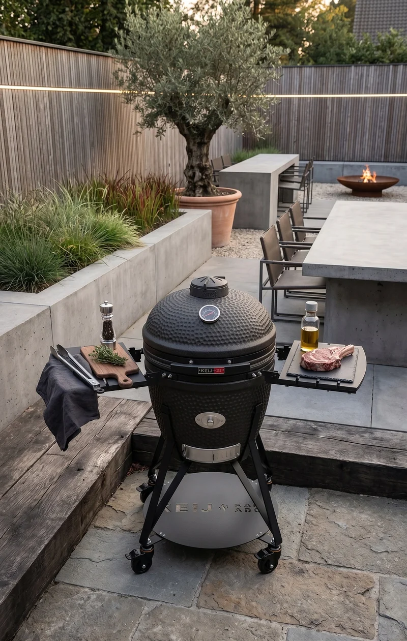Keij Kamado BBQ Legend Large Matt Black - 21 Zoll