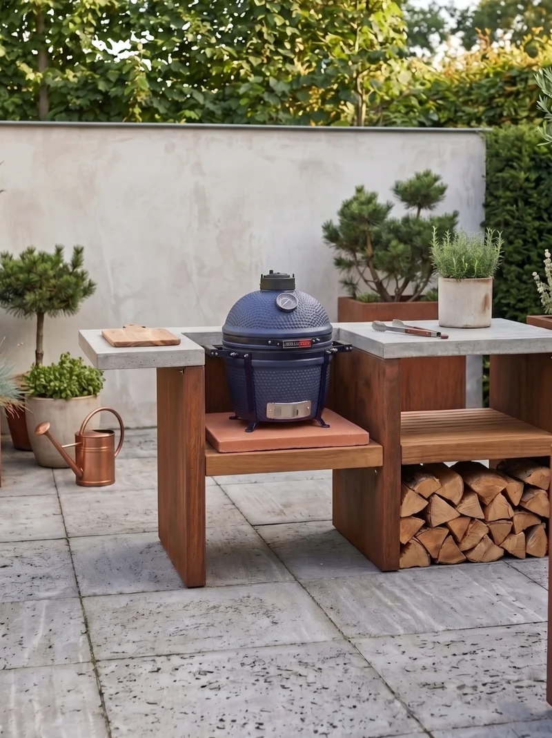 Keij Kamado BBQ Legend Compact Blue - 15 Zoll