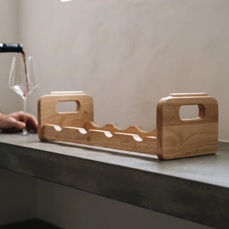 Cosy & Trendy Weinregal Holz - Stapelbar - 4 Flaschen