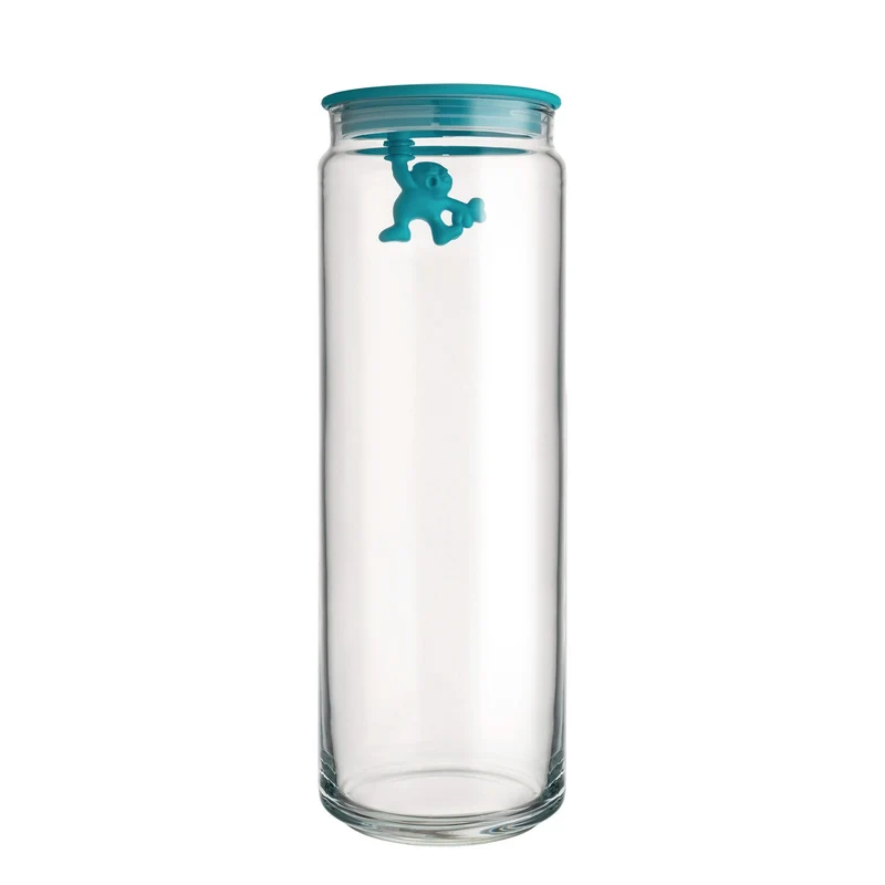 Alessi Vorratsglas Gianni A Little Man Holding On Tight Blau - 2 Liter - Mattia Di Rosa - AMDR08 AZ