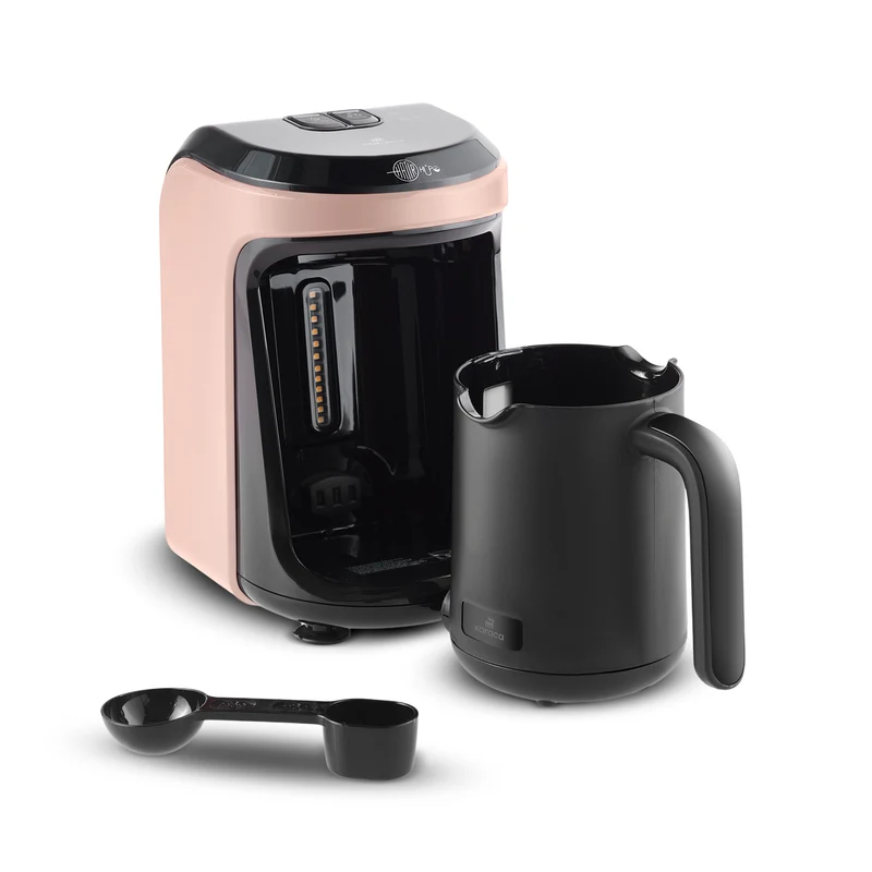 Karaca Hatır Hüps Kaffeemaschine für Türkischen Kaffee mit Milch Perlrosa