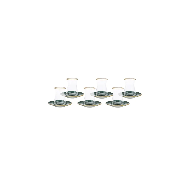 Karaca Retro 12 Teiliges Für 6 Personen Teetassen Set