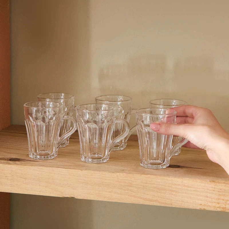 Karaca Leylak 6-teiliges Teegläser-Set, 175 ml