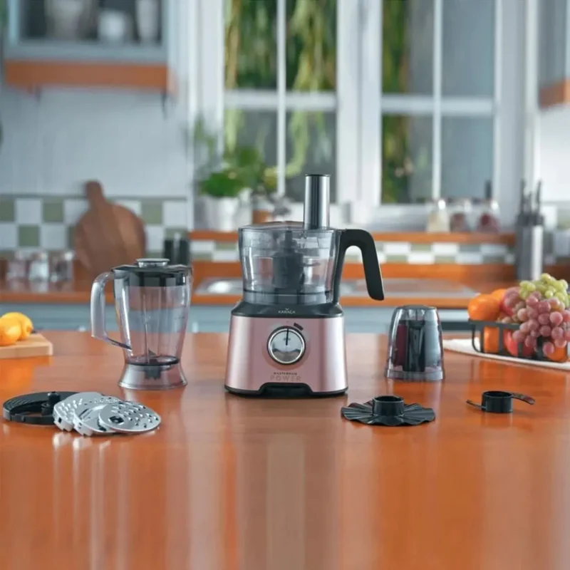 Karaca Mastermaid Power Multifunktionsset 10 in 1 Lebensmittelzubereitung 2000W Rosegold