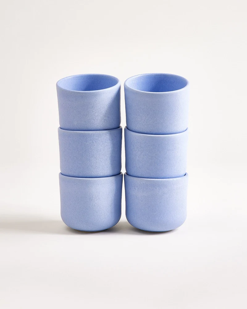 Sereno Becher klein hellblau 6er-Set