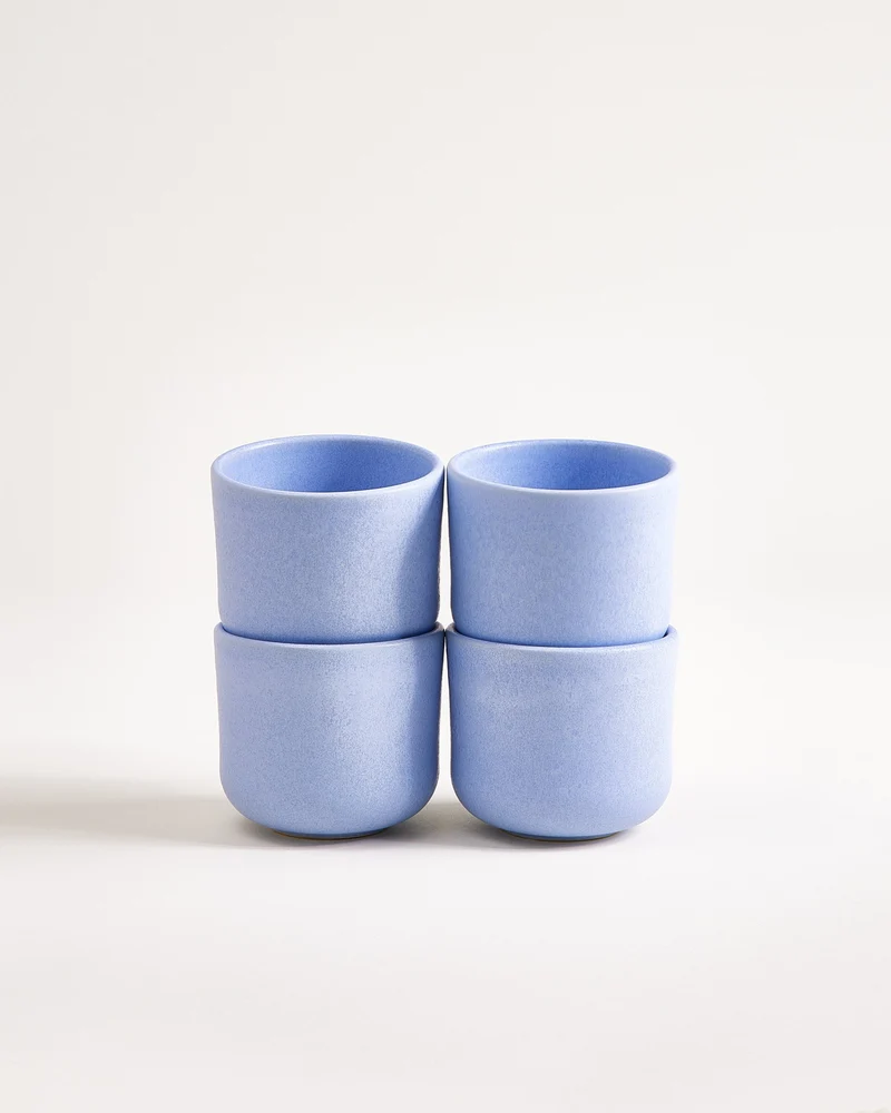 Sereno Becher klein hellblau 4er-Set