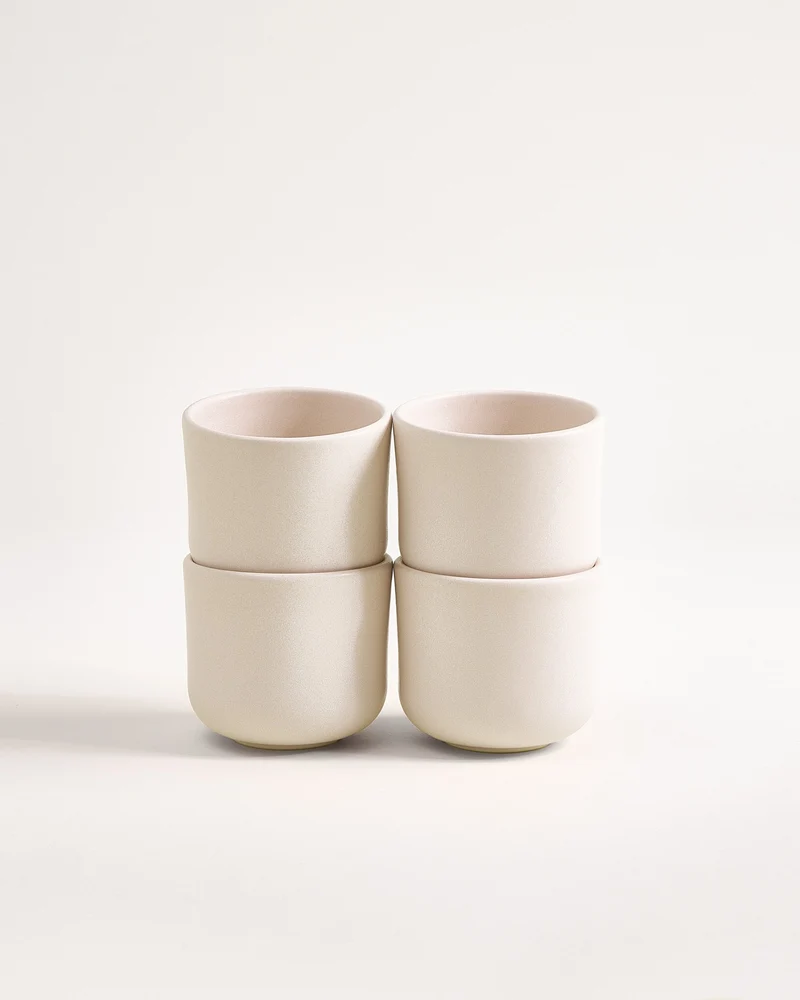 Sereno Becher klein sand 4er-Set