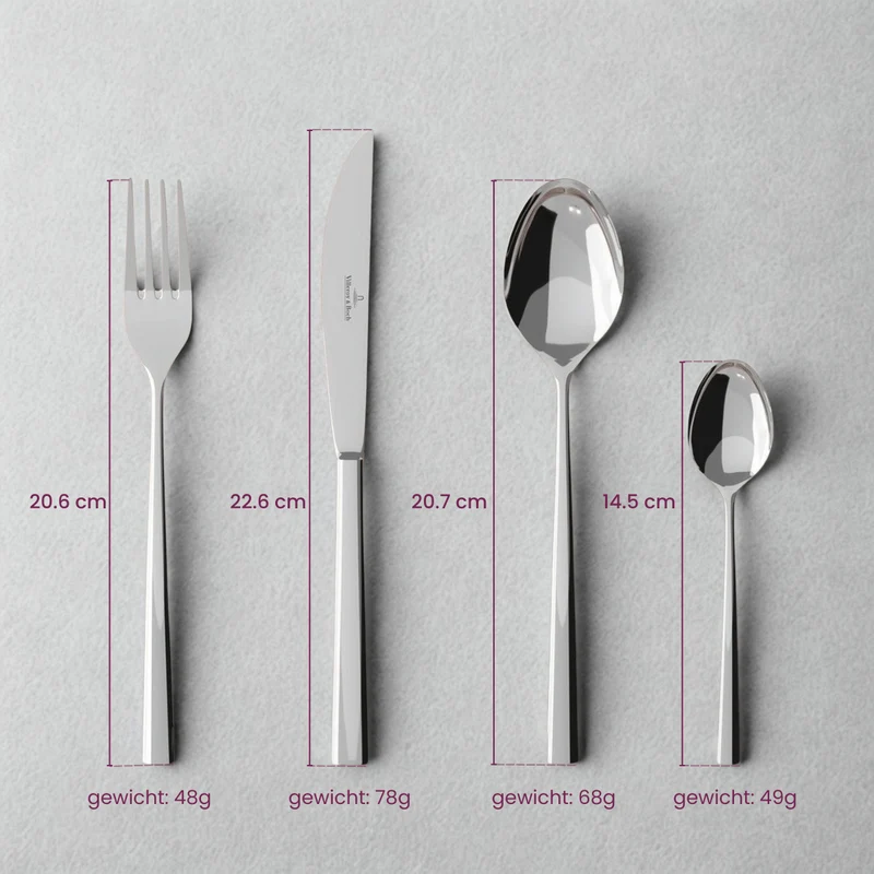 Villeroy & Boch Besteckset Piemont - 18/10 - 16-teilig