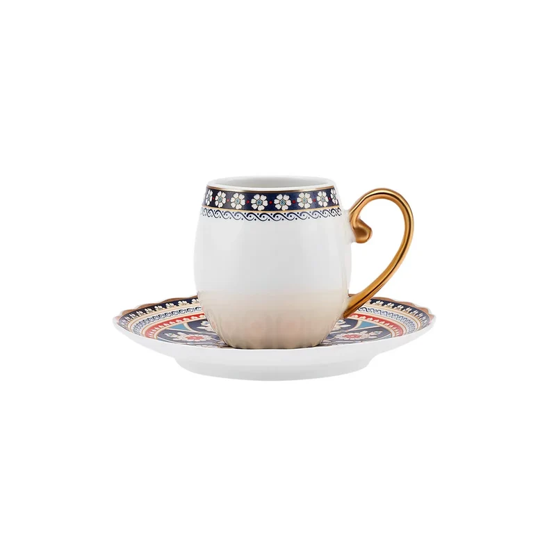 Karaca Willow Kaffeetassenset, 6 Personen, 90 ml