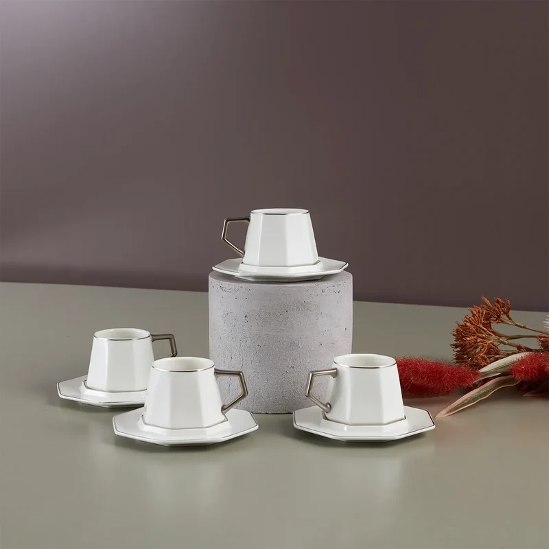 Karaca Zeher Kaffeetassen-Set für 6 Personen