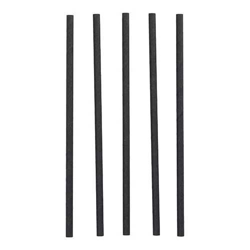 3.450x schwarze Papiertrinkhalme 3-lagig 230 x 8mm Ø