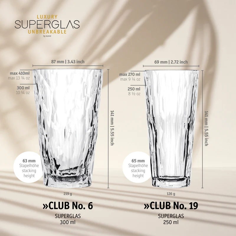 Trinkglas 2er-set Superglas CLUB No. 19