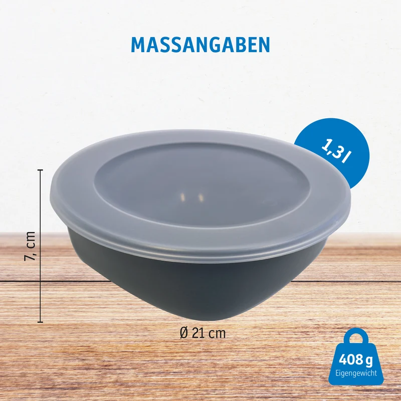 2er-Set Box mit transparentem Deckel CONNECT BOX 1,3