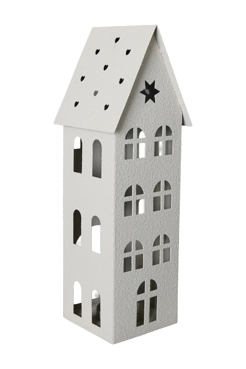 Exner Teelichthalter Haus Dazz beige 32cm (1 Stück)