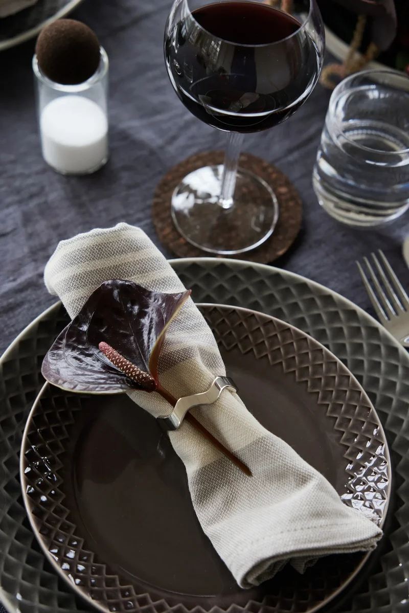 Anna Serviettenringe silber 4er-Set