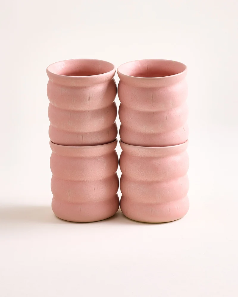 Sintra Becher groß bubble rosé 4er-Set