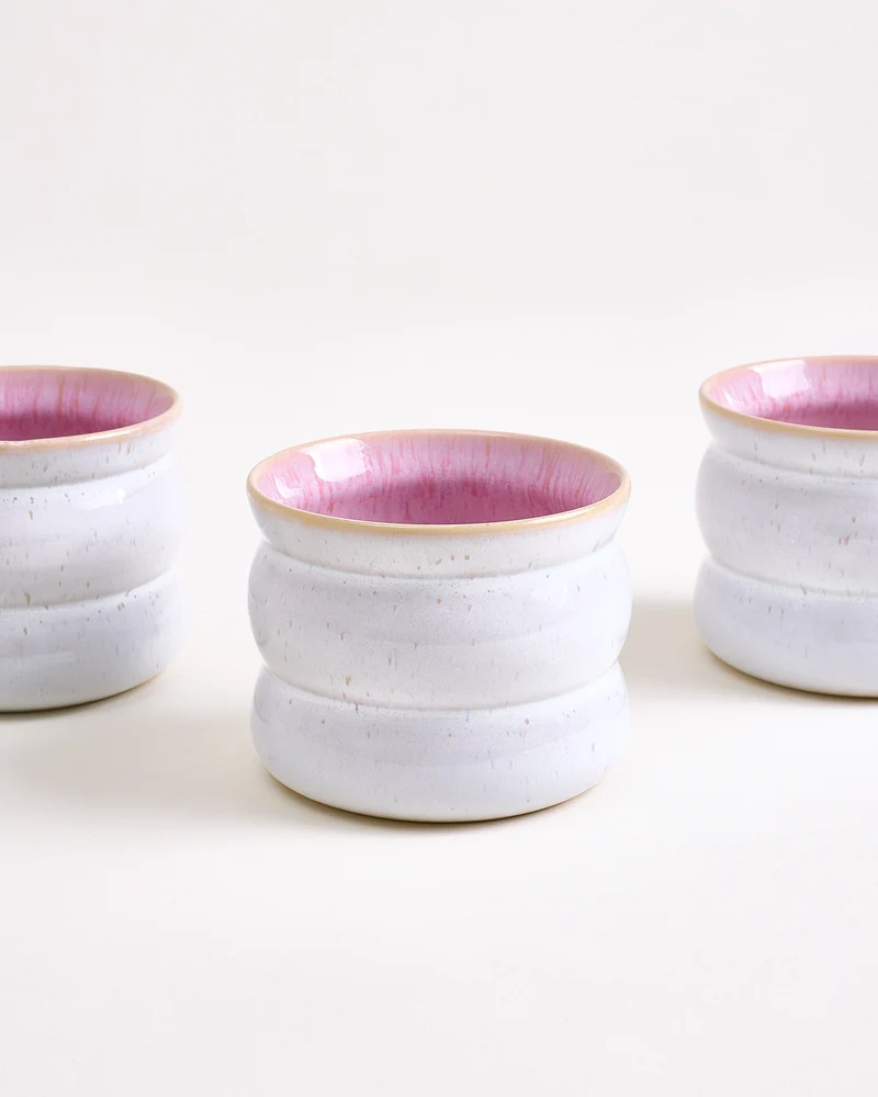 Areia Becher klein bubble rosé 6er-Set