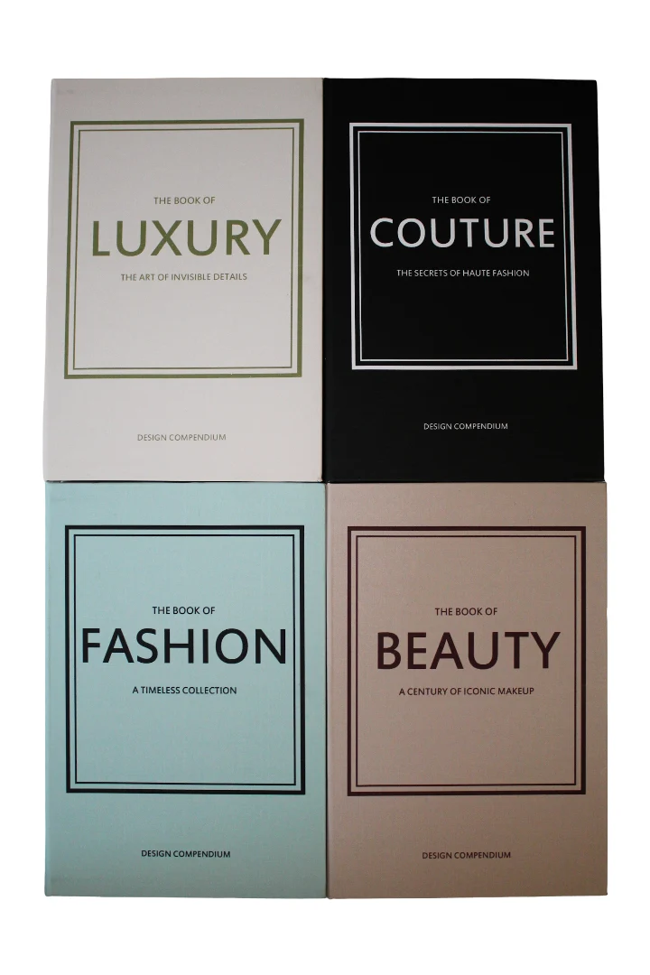 Books fashion 30x21x7cm 4 assortie