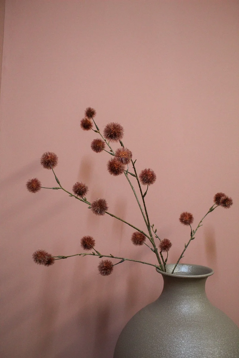 Pompom L91cm brown