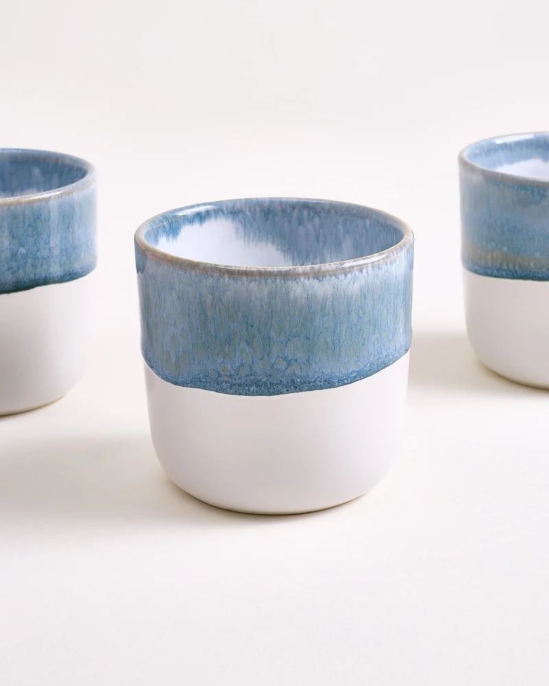 Coimbra Becher groß graublau 6er-Set